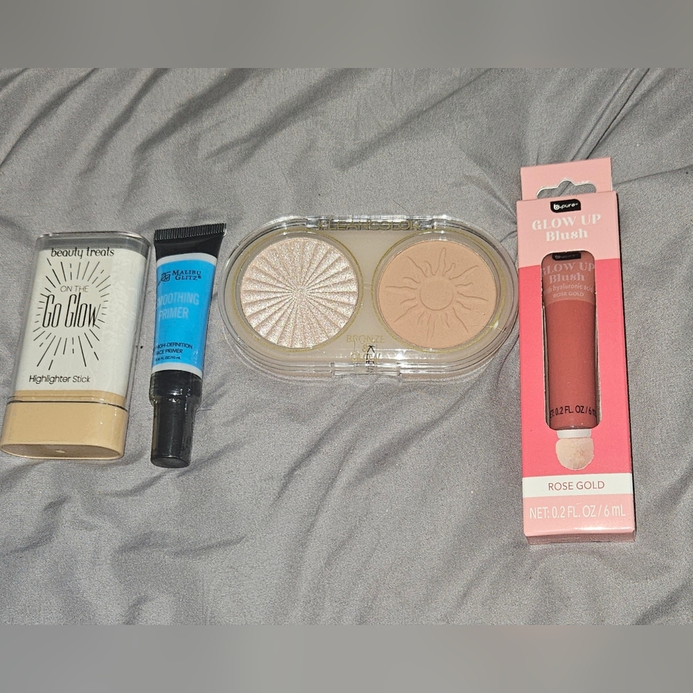 Bronze & Glow, Liquid Blush , Cream Highlighter BNIB
